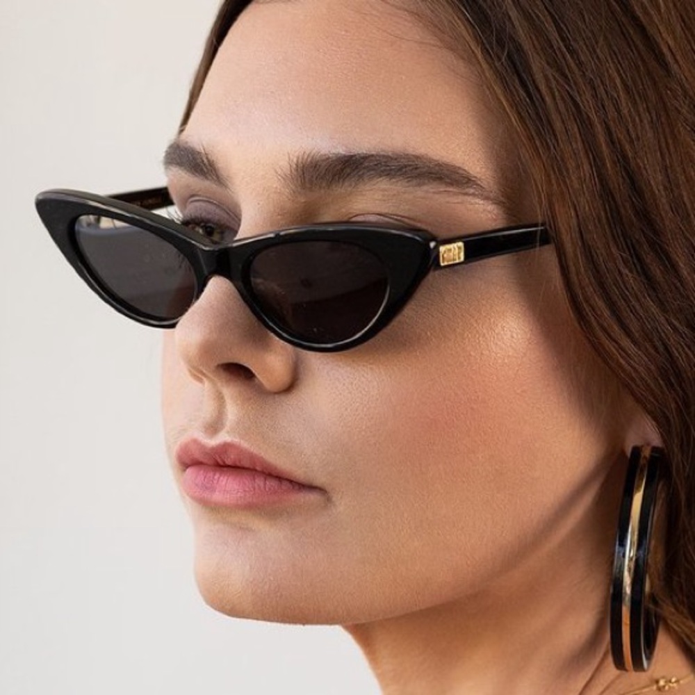 Crap Eyewear Ultra Jungle Cat-Eye Sunglasses in Black